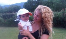 Shakira and her son Milan on Friday August 16, 2013.