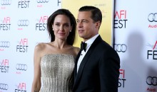 Angelina Jolie and Brad Pitt attend the the opening night gala premiere of 'By the Sea' during AFI FEST 2015 at TCL Chinese 6 Theatres on Nov. 5, 2015 in Hollywood, California 
