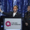 Sir Elton John with husband David Furnish on his 25th Elton John Aids Foundation Academy Awards