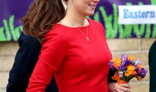Kate Middleton’s baby bump hidden by gorgeous red dress; Royal looks radiant at Children's Hospice Appeal Launch