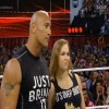 Dwayne 'The Rock' Johnson stepped into the ring and interrupted the two